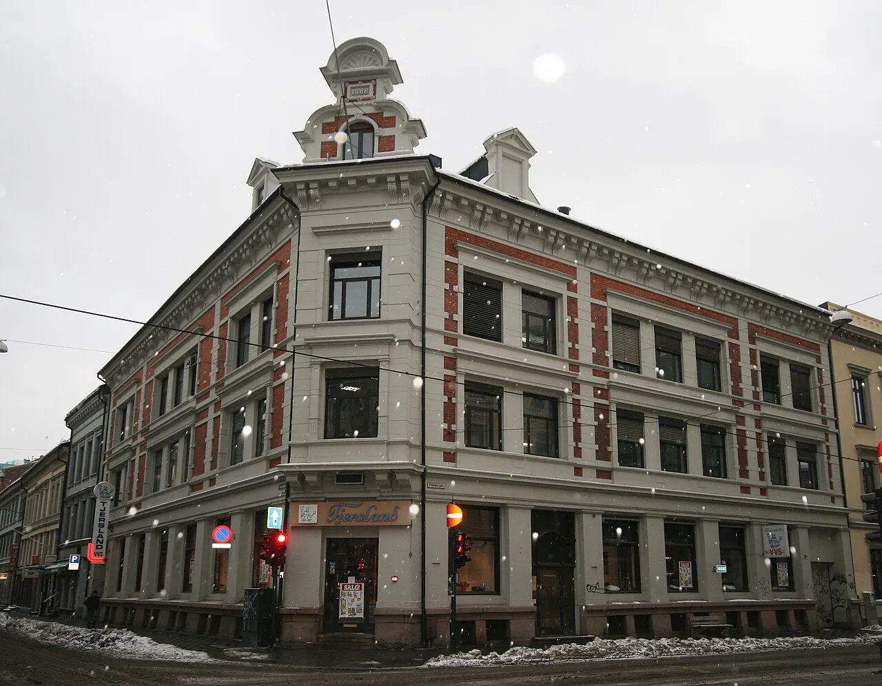 Skippergata 22 in Oslo, onderdeel van Pressens Hus, waar de Norsk Redaktørforening kantoor houdt