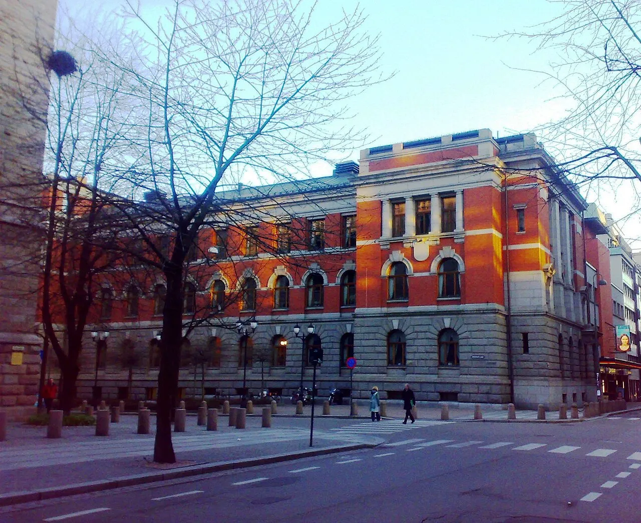 Het Hooggerechtshof van Noorwegen (Høyesterett) in Oslo.